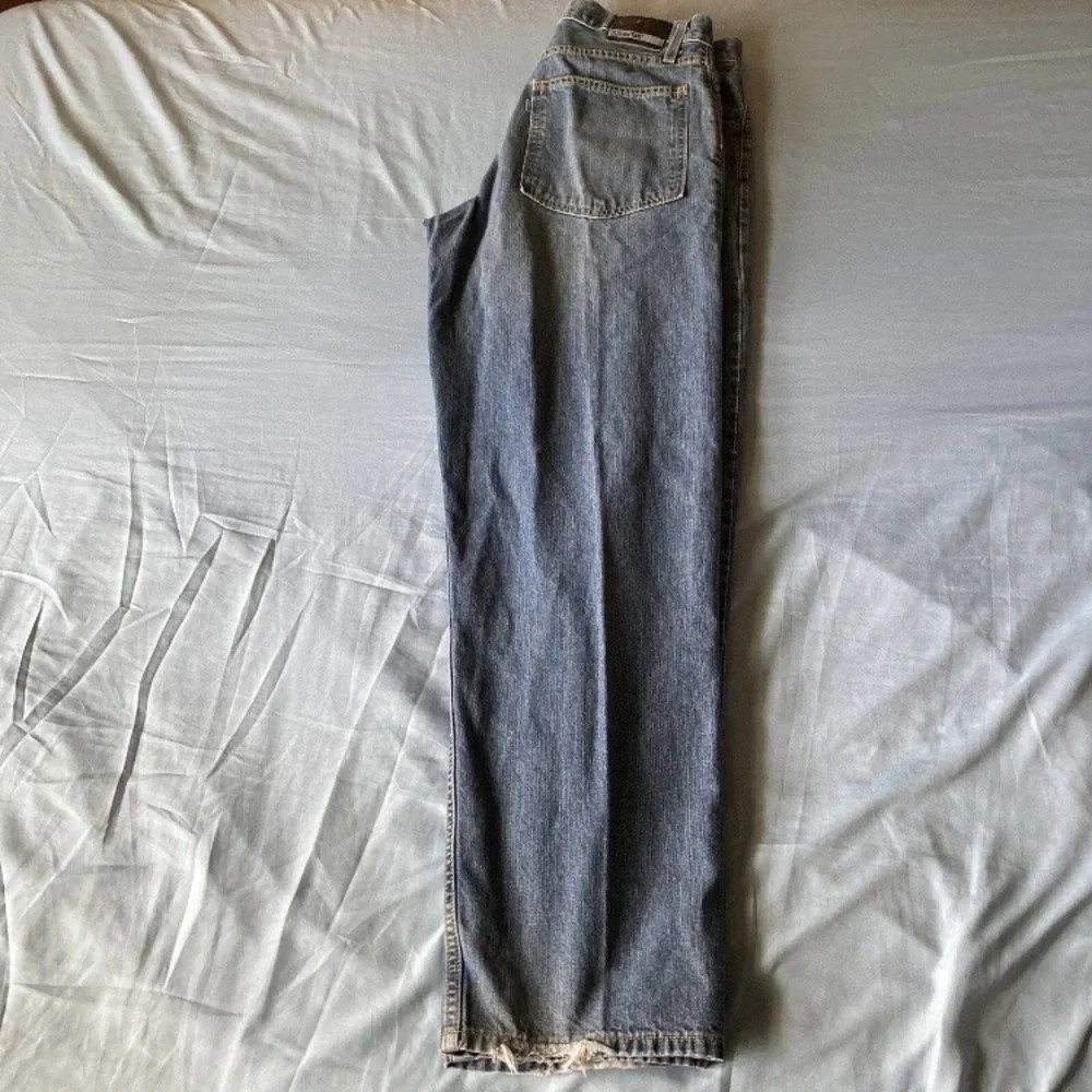 Levi’s SilverTab Jeans Mens 33x34 Wide Leg Baggy Y2K Skater Grunge Distressed - Picture 5 of 11